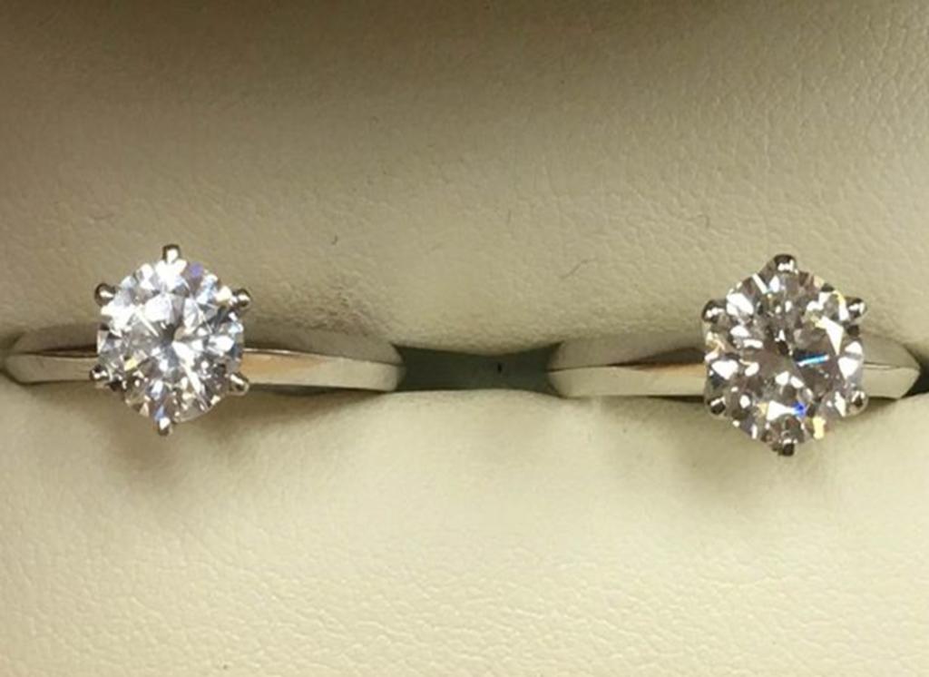 ¿Cuál es el diamante real y cuál el de circonia?