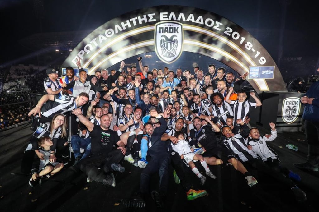 PAOK festeja su título en la Liga Griega