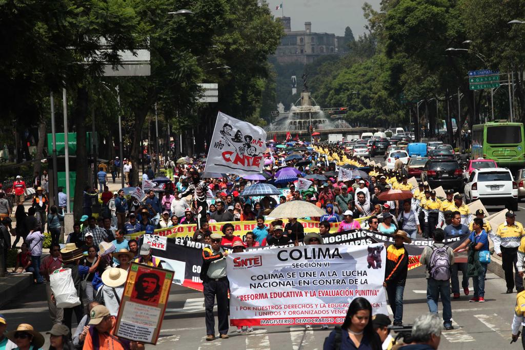 '¡Abrogación, no simulación!', grita CNTE en manifestación