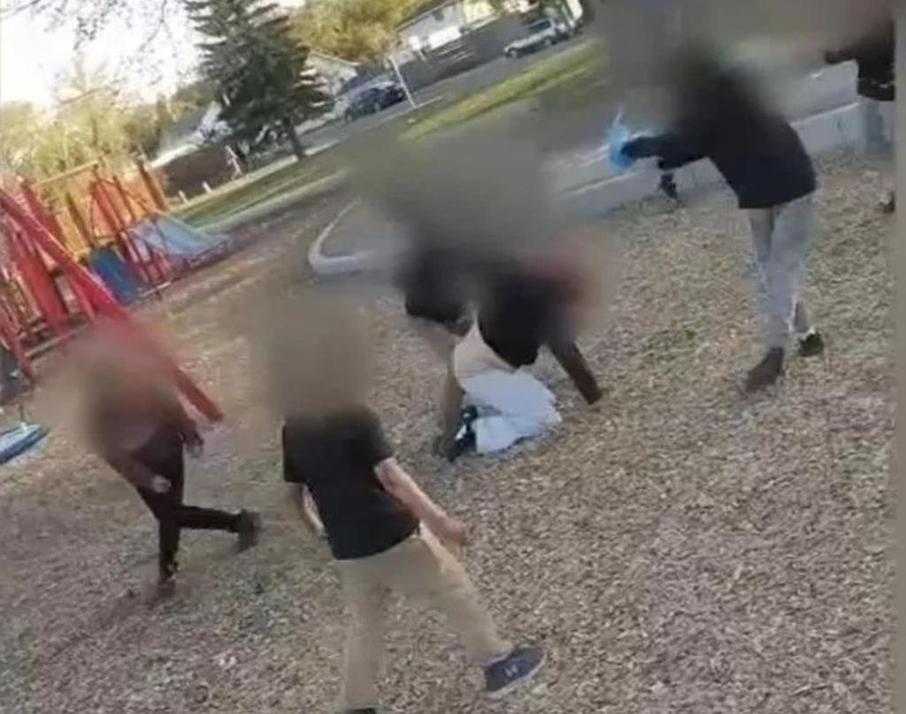 Mujer es atacada por niños tras regañarlos en un parque