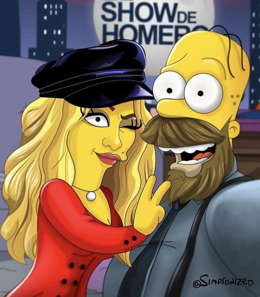 Paulina Rubio estará con 'Homero Simpson'