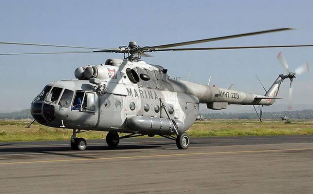 Se desploma helicóptero de la Marina que combatía incendio forestal