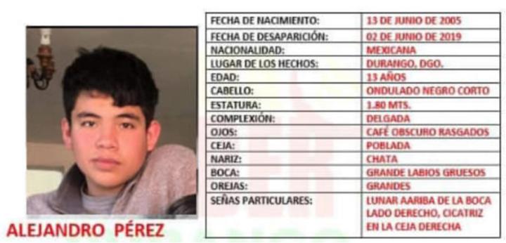 Reportan localización de adolescente desaparecido