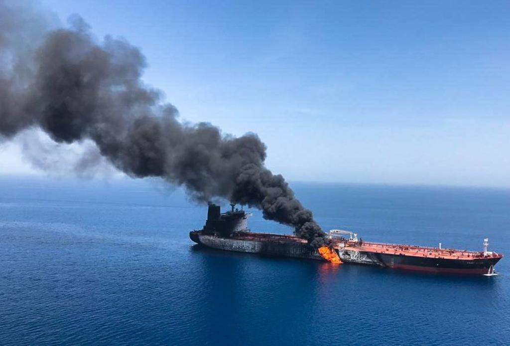 Estados Unidos resposabiliza a Irán por el ataque a dos buques petroleros