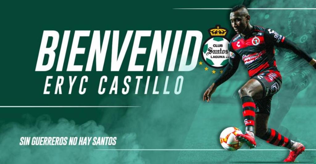 Santos anuncia a Eryc Castillo; llega como transferencia temporal