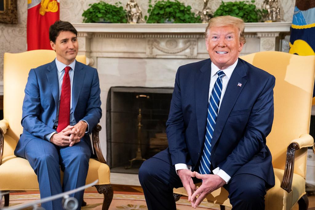 Trump y Trudeau hablan de comercio en la Casa Blanca