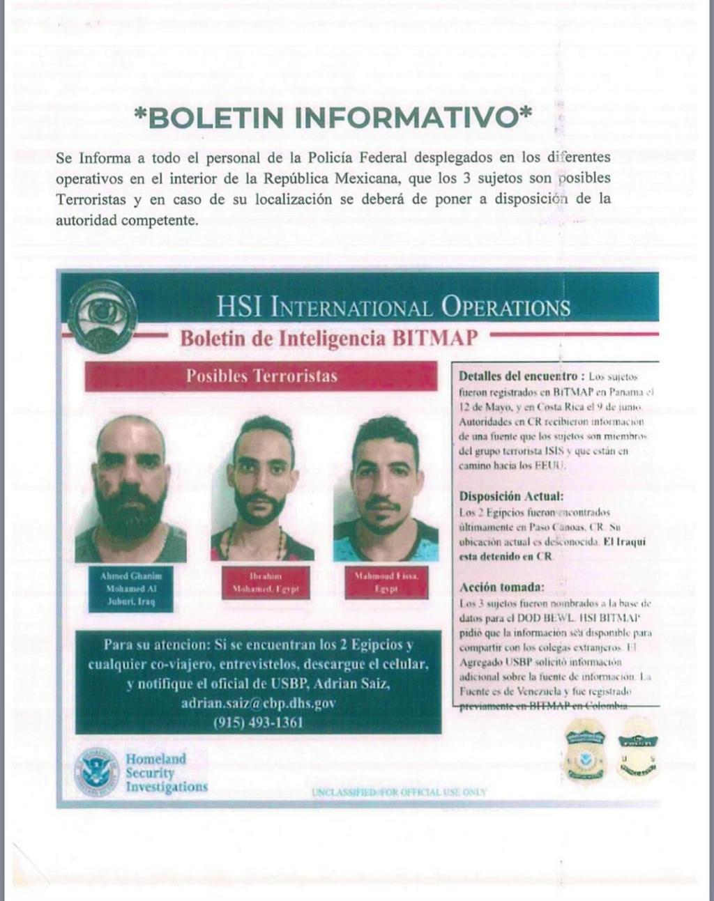 Alerta Coahuila por posible ingreso de terroristas