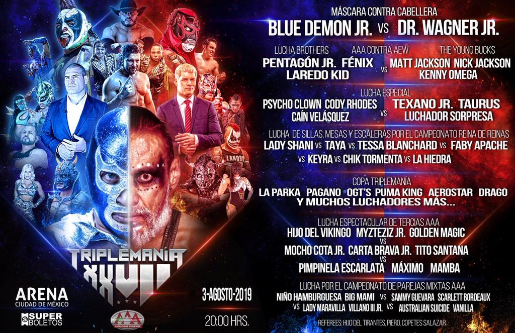 Definen cartel de Triplemanía XXVII