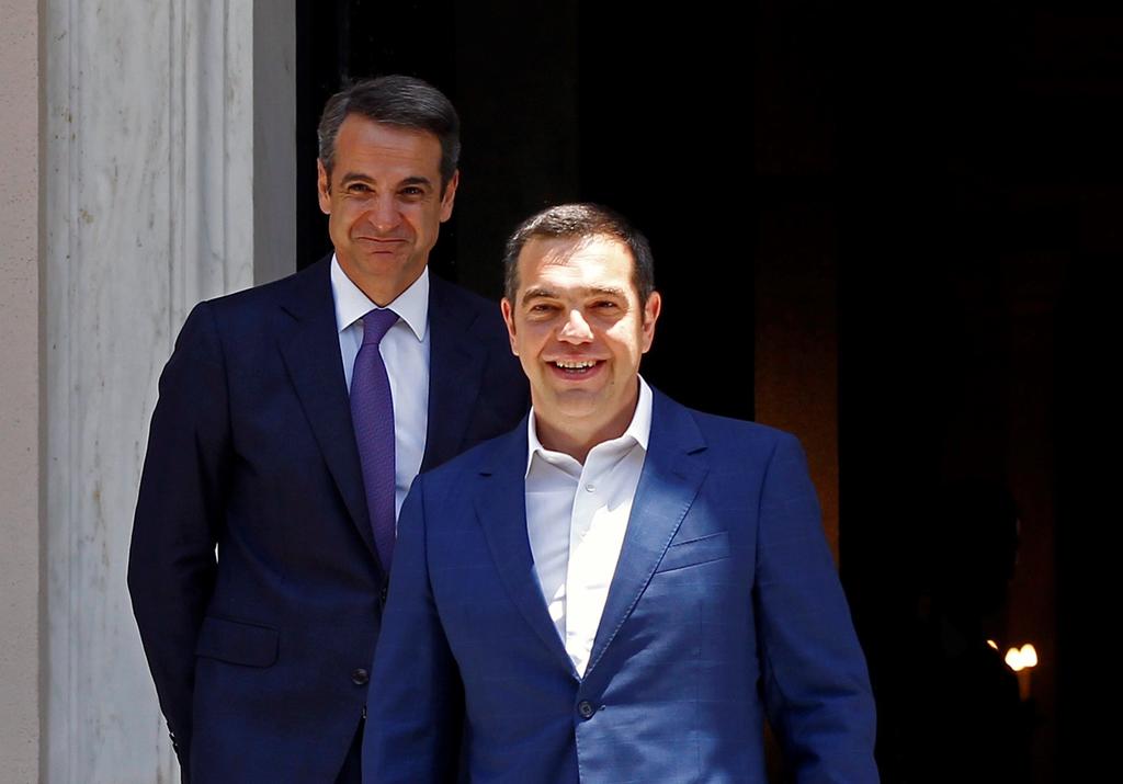 Juramenta Kyriakos Mitsotakis como nuevo primer ministro de Grecia