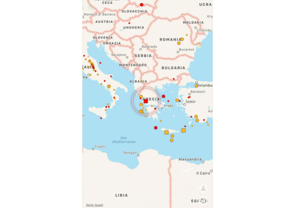 Sismo de magnitud 4.7 remece el oeste de Grecia