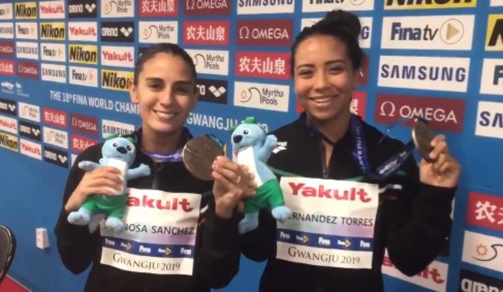 Paola y Melany se llevan bronce en Mundial de Clavados