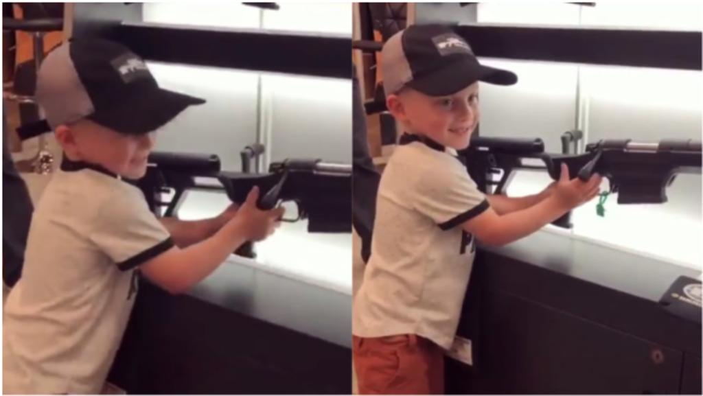 Niño estadounidense sabe usar arma a los 4 años