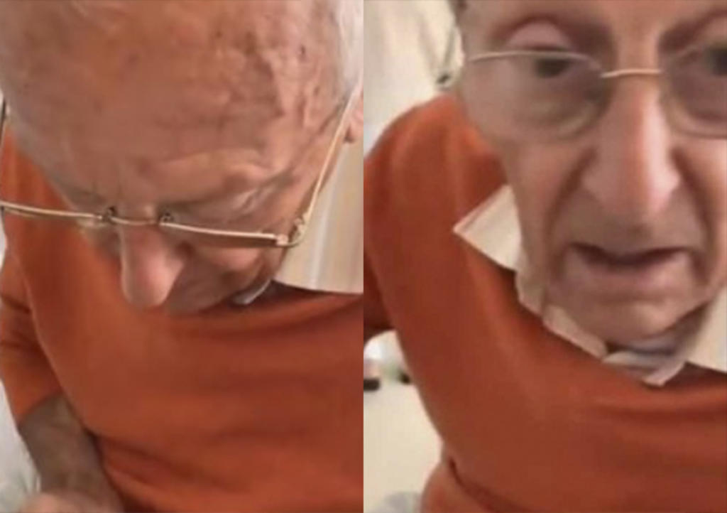 Abuelo enamora por pintar uñas de su nieta hospitalizada