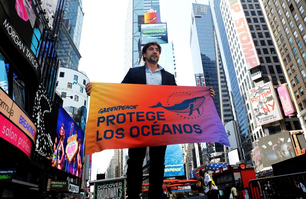 Javier Bardem marcha por protección de los océanos