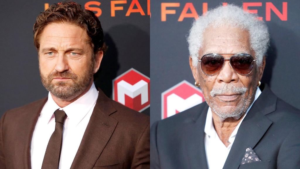 Gerard Butler quiere a Morgan Freeman como presidente de los EUA