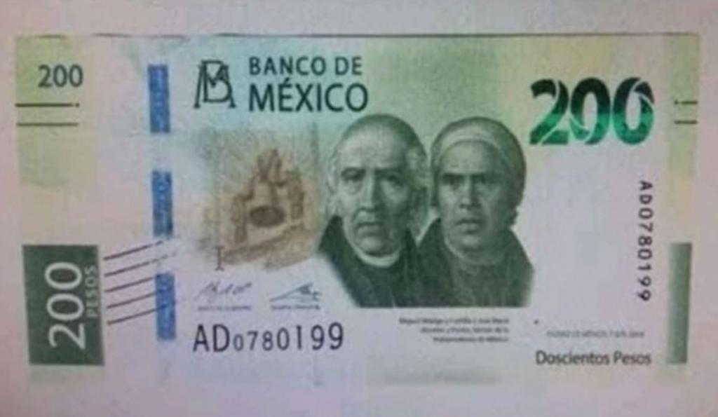 Fuentes bancarias confirman diseño del nuevo billete de 200 pesos