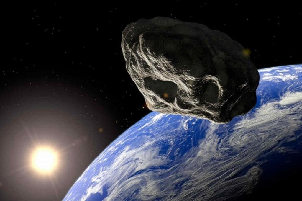 Tres asteroides se aproximaron a la Tierra el lunes
