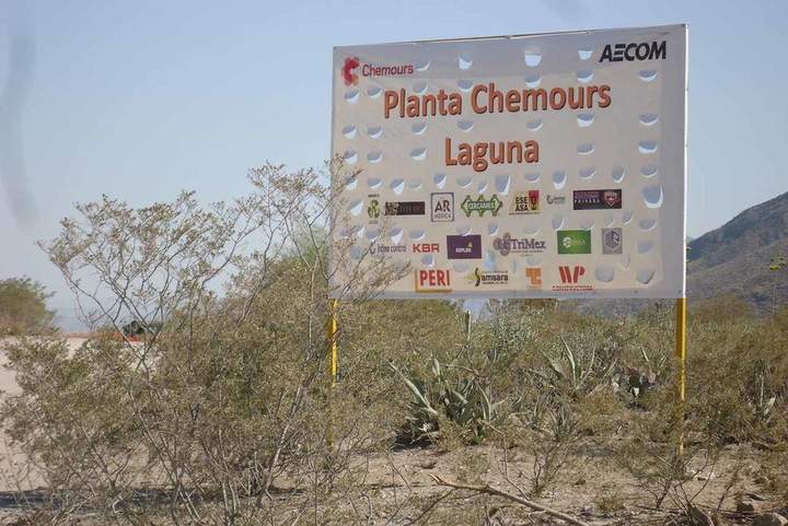 Chemours podría retomar construcción en La Laguna