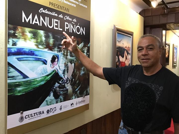 Manuel Piñón comparte su obra
