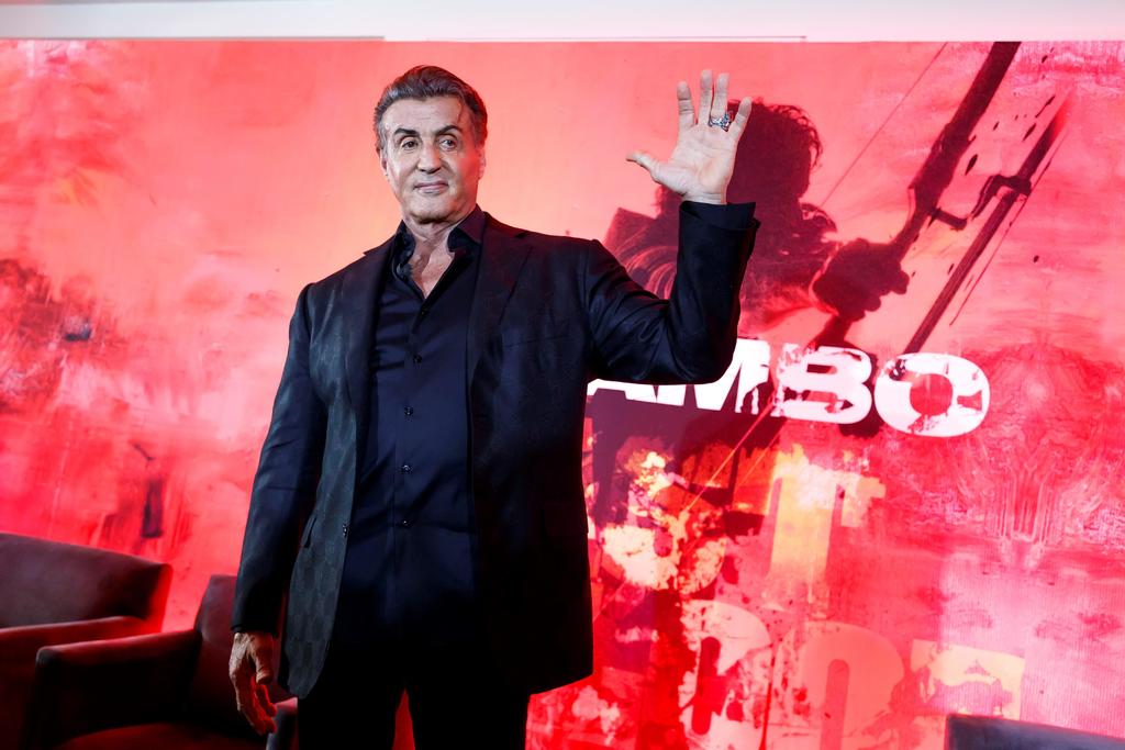 Sylvester Stallone llega a México para el estreno de Rambo
