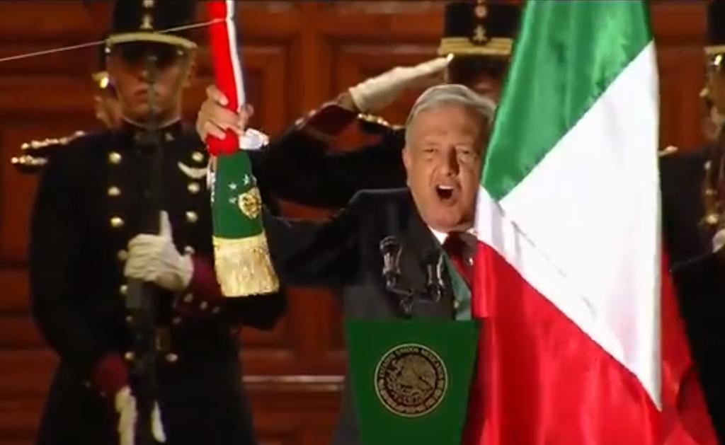 AMLO da su primer Grito de Independencia como presidente de México
