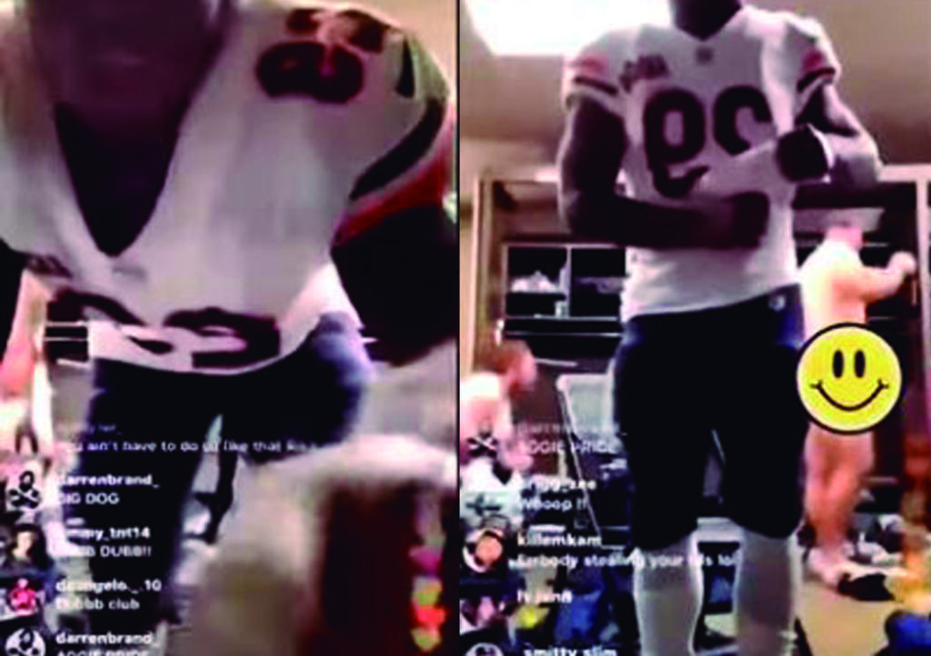 Transmite en vivo desde vestidores y exhibe a compañero desnudo