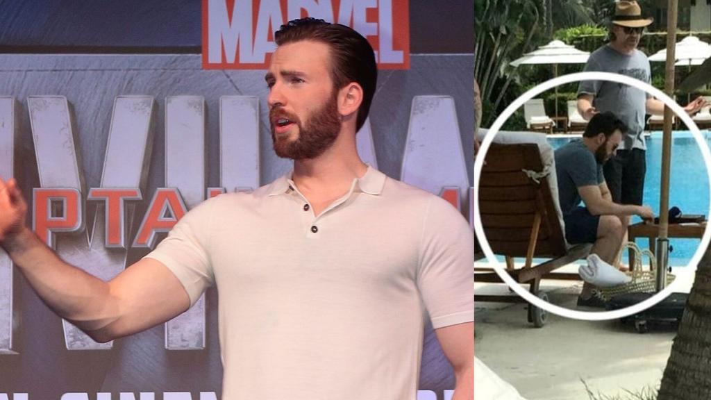 Captan a Chris Evans en playa mexicana