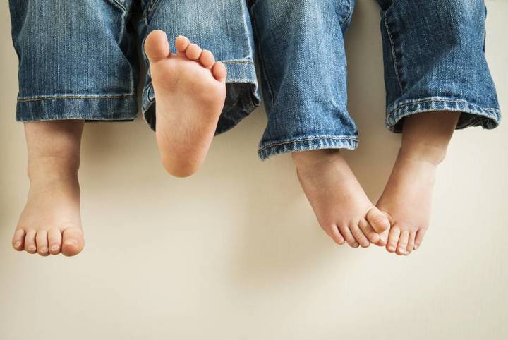 Hongos en los pies de los niños