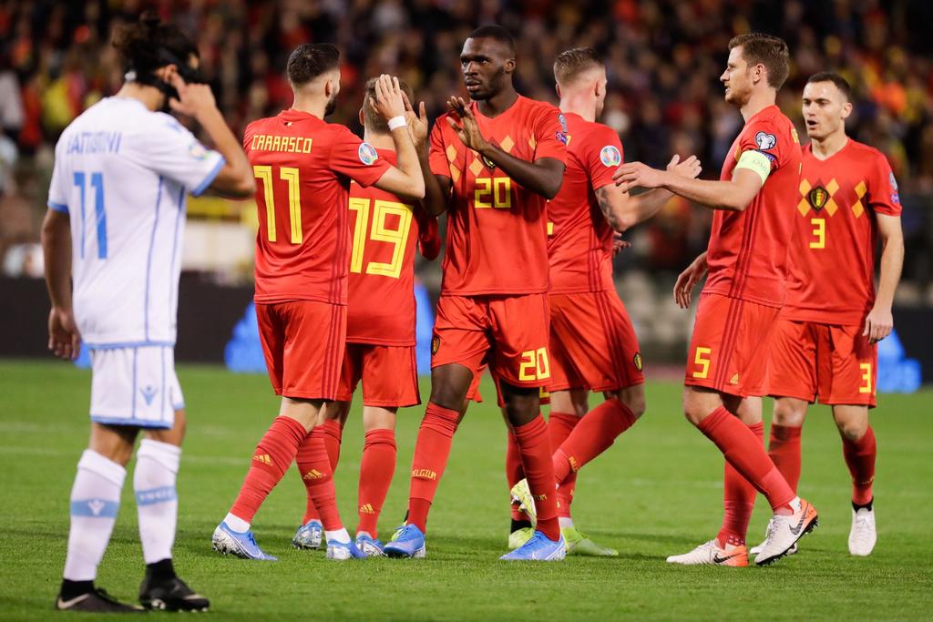 Bélgica vence a San Marino y se instala en la Euro 2020