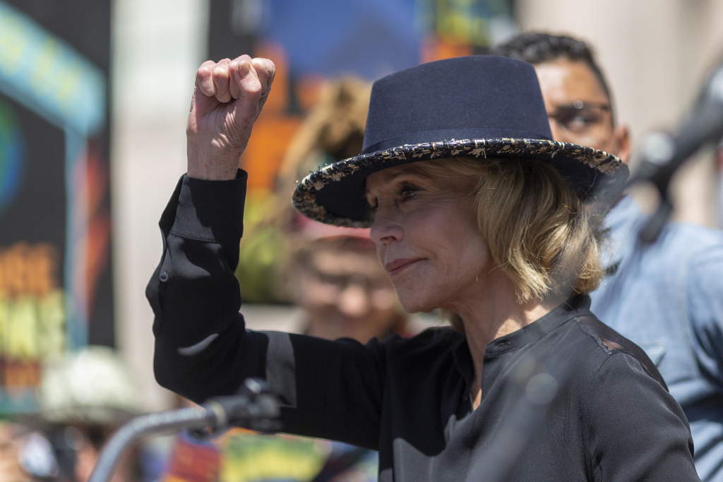 Jane Fonda no cesará su lucha contra el cambio climático