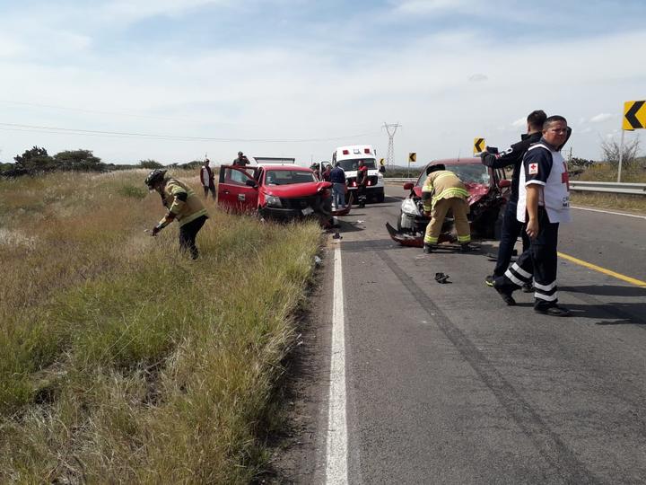 Choque deja 5 lesionados, uno grave