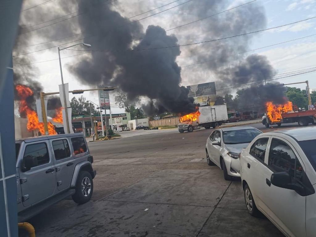 Violencia paraliza a Culiacán; se registran balaceras y bloqueos