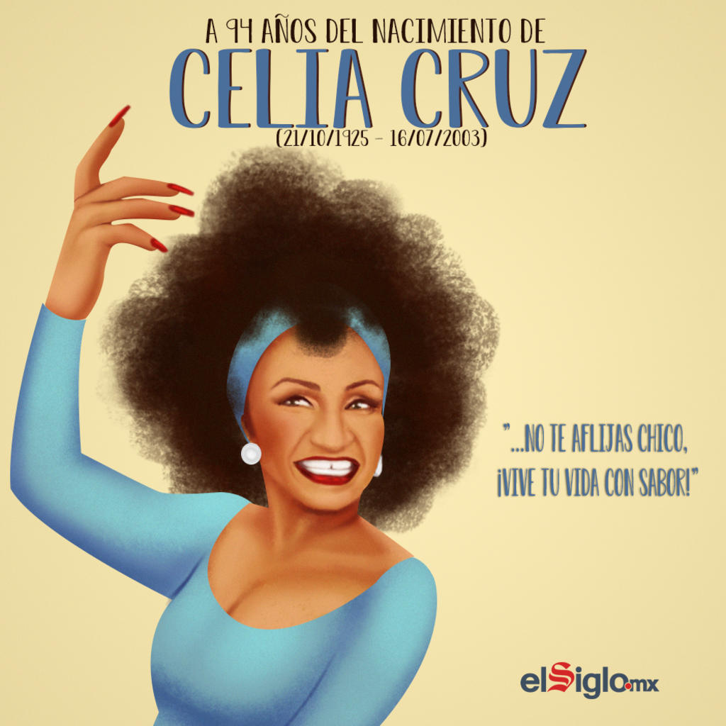1925: Nace Celia Cruz, popular cantante cubana de música tropical