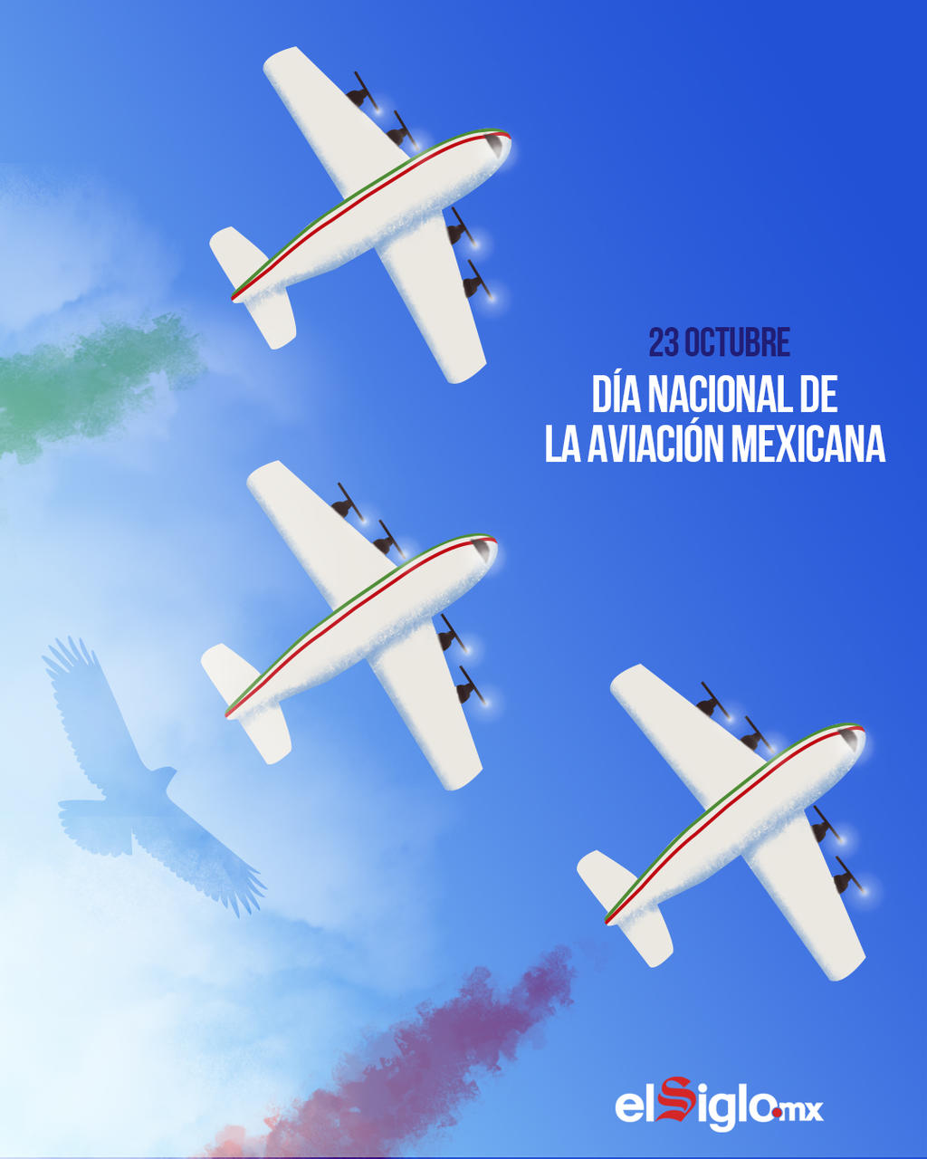 1944: Primera celebración del Día Nacional de la Aviación Mexicana