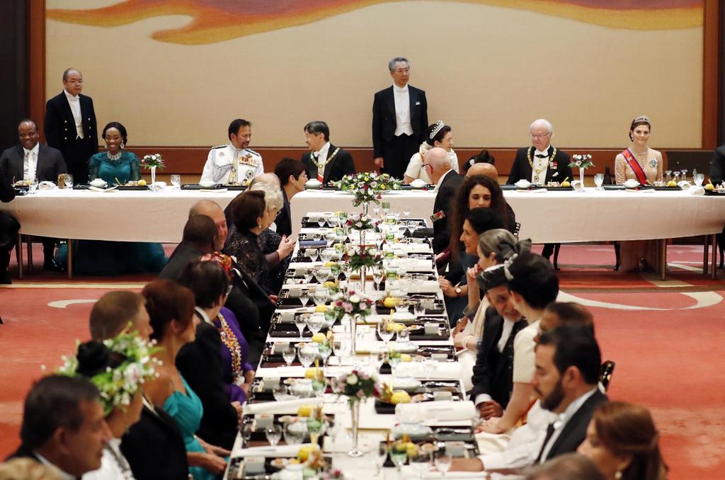 Así fue el lujoso banquete en honor al emperador Naruhito de Japón
