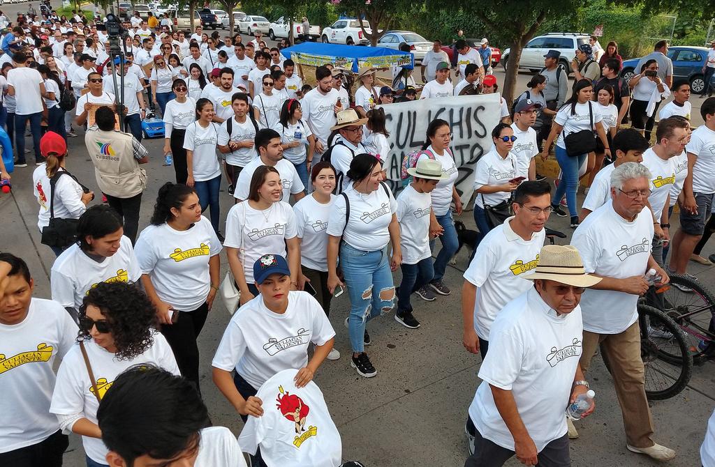 Realizan manifestación por la paz en Sinaloa