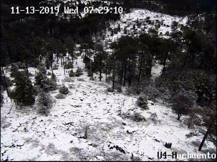 Nieve y lluvia deja tormenta invernal en Durango