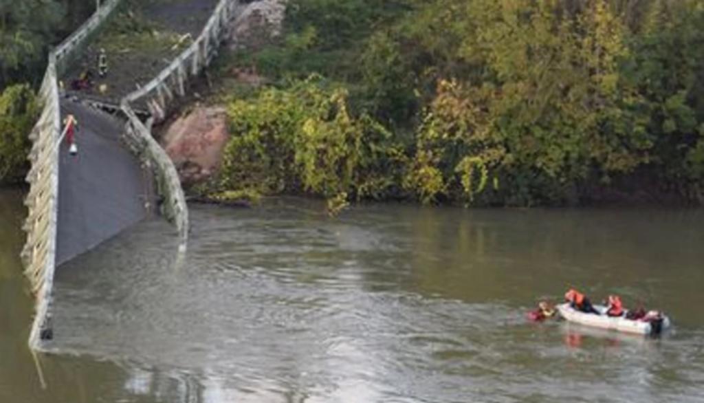 Puente colapsa en suroeste de Francia; muere una menor