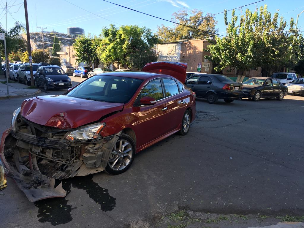 Se registra accidente vial en el Centro de Gómez Palacio