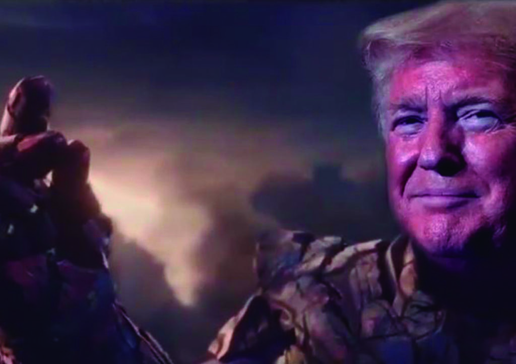 Donald Trump usa escena de Thanos para ser reelegido