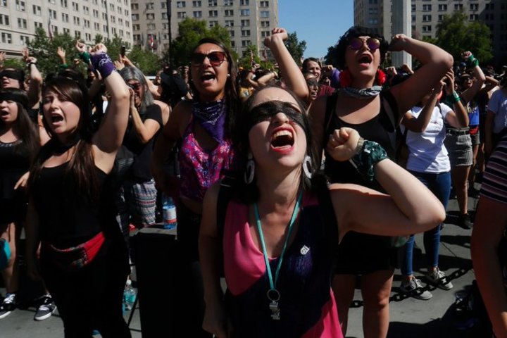 Llevan protesta feminista a EUA