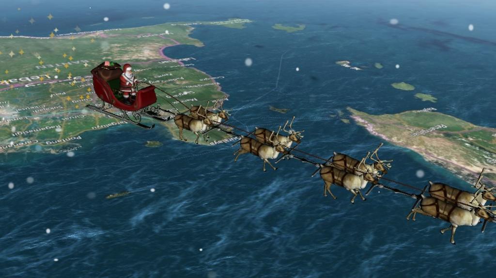 De este modo puedes seguir el recorrido de Santa Claus en tiempo real