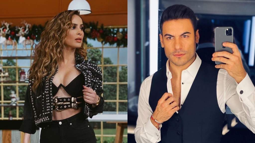 Carlos Rivera muestra sus pectorales y Cynthia Rodríguez reacciona