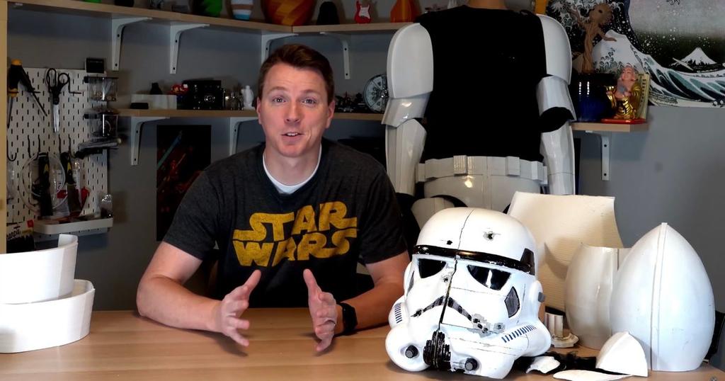 Hace un disfraz de Stormtrooper con impresora 3D