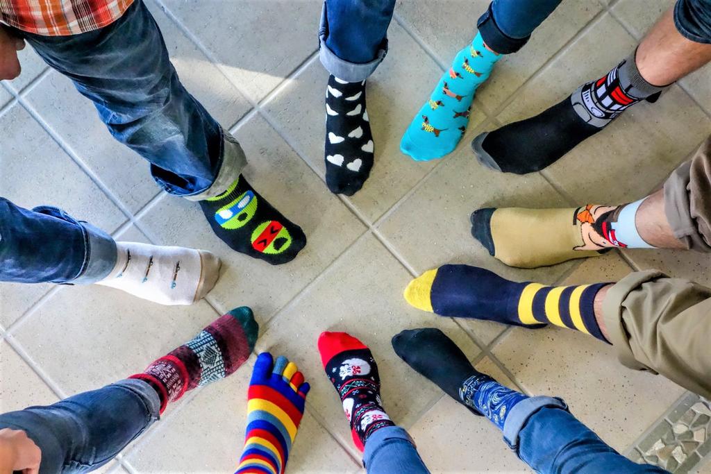 Las personas que utilizan calcetines coloridos son más creativas