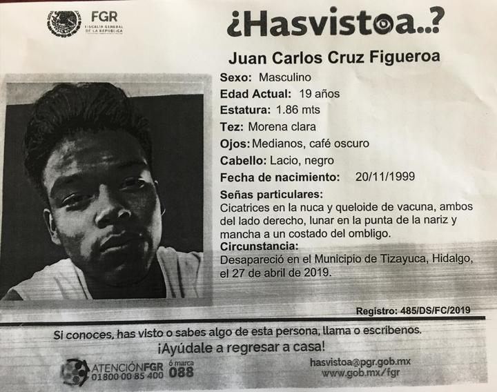 Buscan en Durango a joven desaparecido en Hidalgo