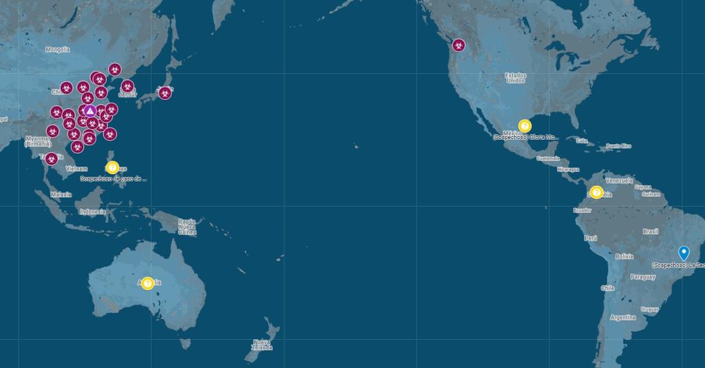 Google Maps muestra los lugares donde ataca el Coronavirus en el mundo