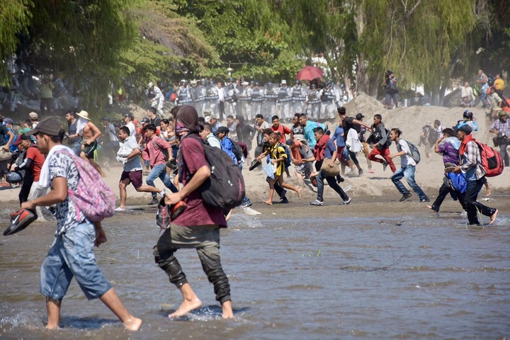 Migrantes se refugian  en Tapachula