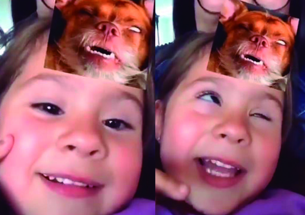 VIRAL: La divertida reacción de niña ante filtro con medio millón de 'likes'