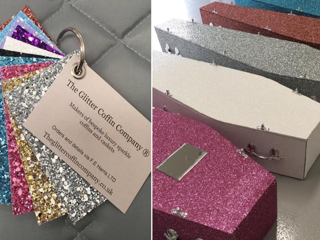 Compañía lanza unos ataúdes con brillantina